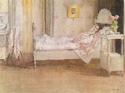 Carl Larsson Convalescence USA oil painting artist